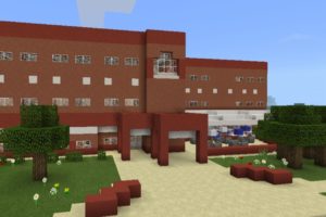 Скачать Карту на город с школой для Майнкрафт ПЕ