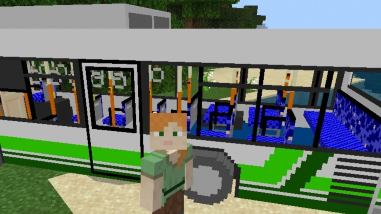 Детали Мода на Автобус для Майнкрафт ПЕ