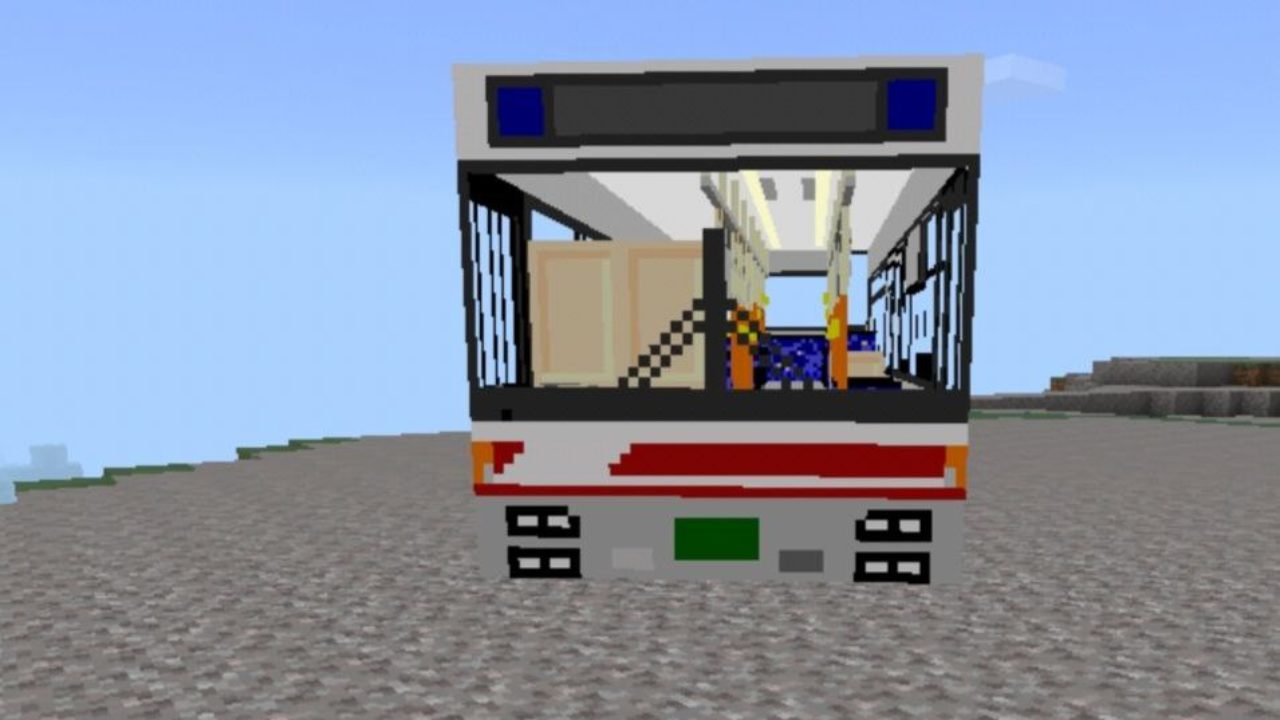 Лобовое стекло Мод на Автобус для Майнкрафт ПЕ