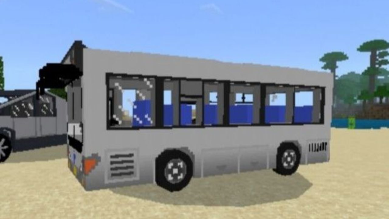 Микроавтобус из Мода на Автобус для Майнкрафт ПЕ
