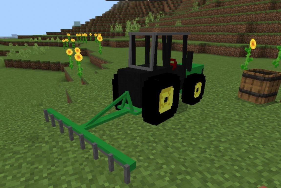Скачать Мод на Трактор на Minecraft PE — Мод на Трактор для Майнкрафт ПЕ