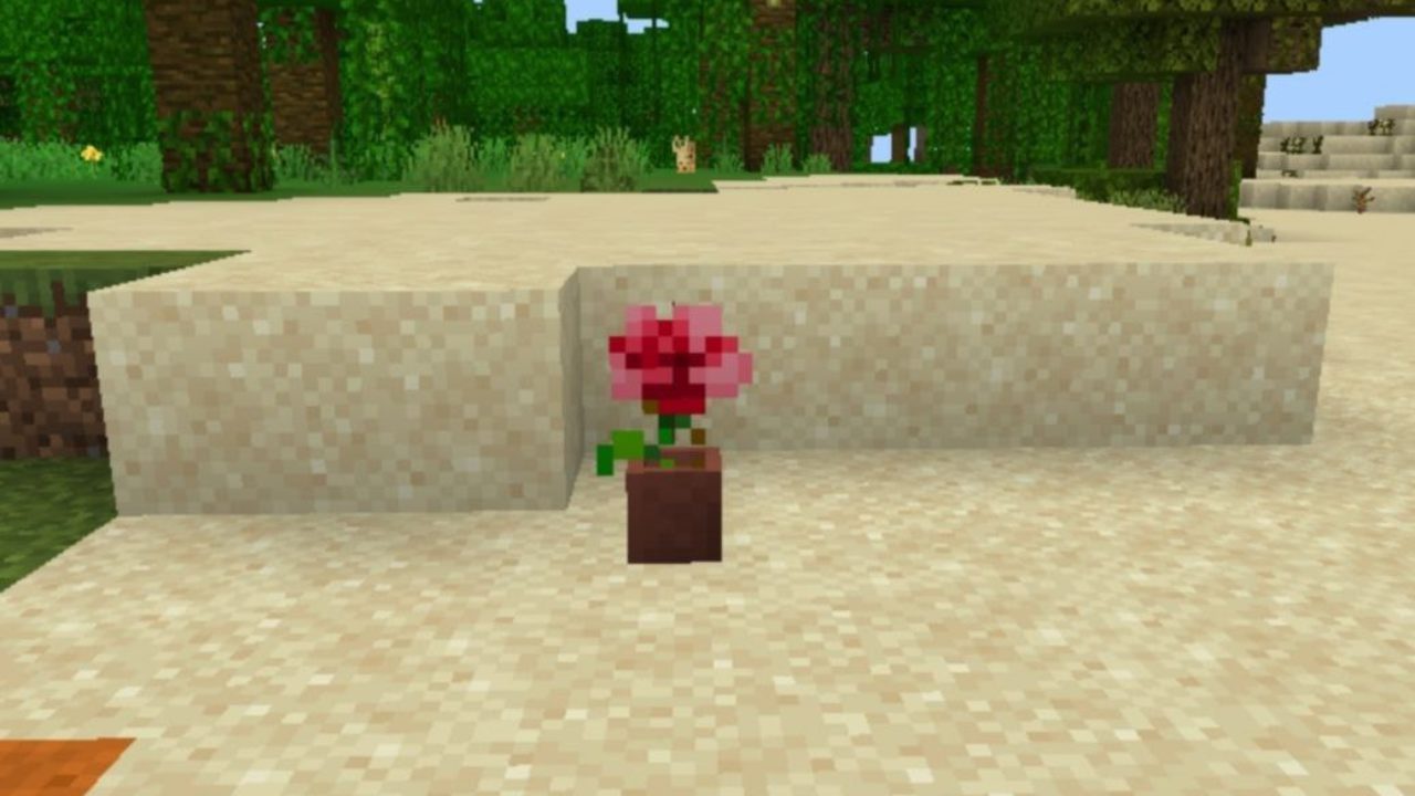 Роза из Мода на Цветы для Майнкрафт ПЕ