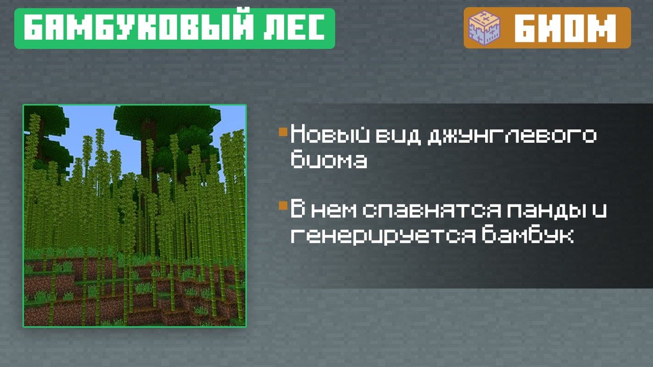 Бамбуковый Лес из Майнкрафт ПЕ 1.9