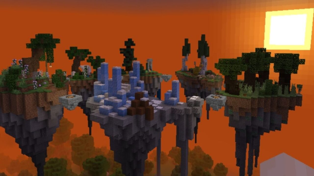 Скачать карту на Летающие Острова на Minecraft PE — Карта на Летающие  Острова для Майнкрафт ПЕ