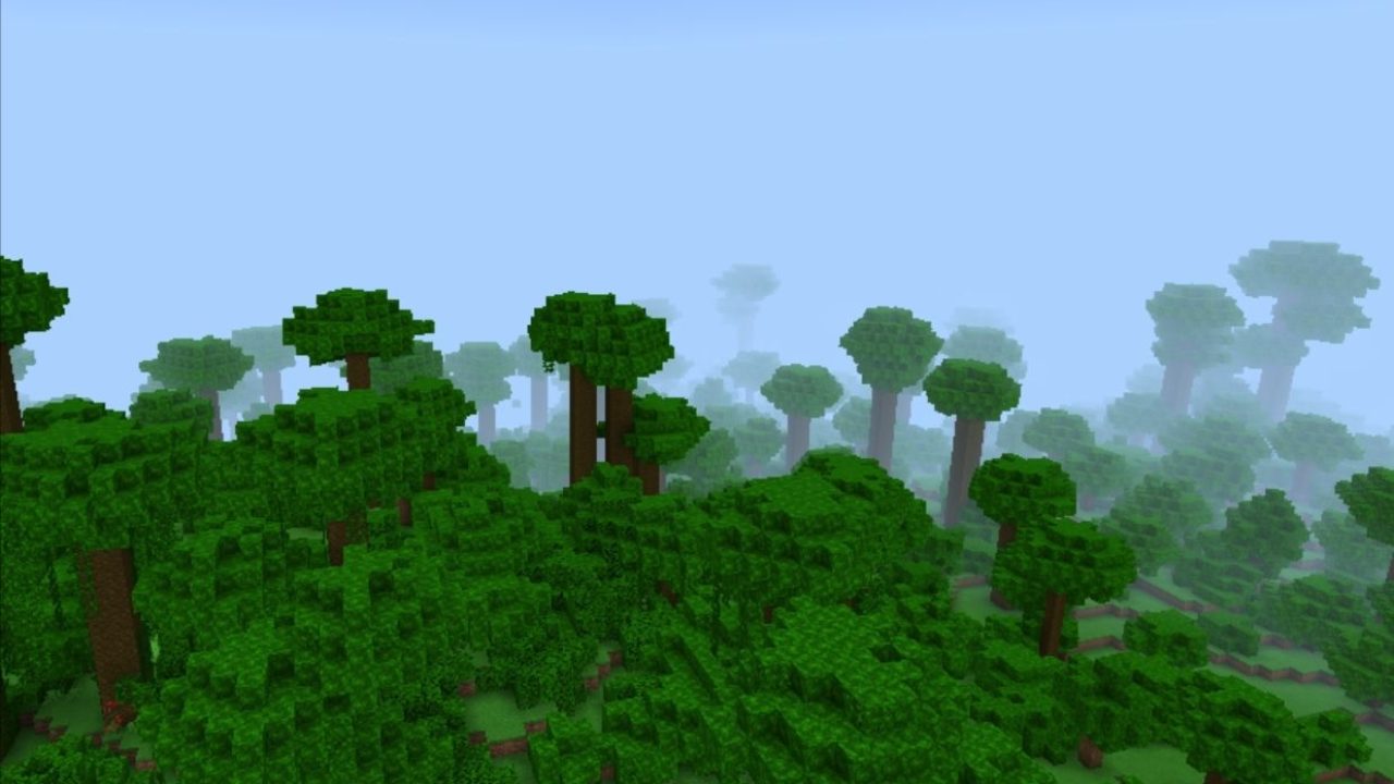 Деревья для Карты на Тропический Остров для Майнкрафт ПЕ