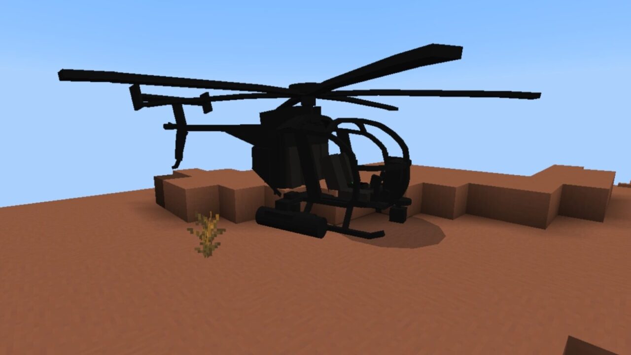 Вертолет для Мода на Военные Машины для Майнкрафт ПЕ