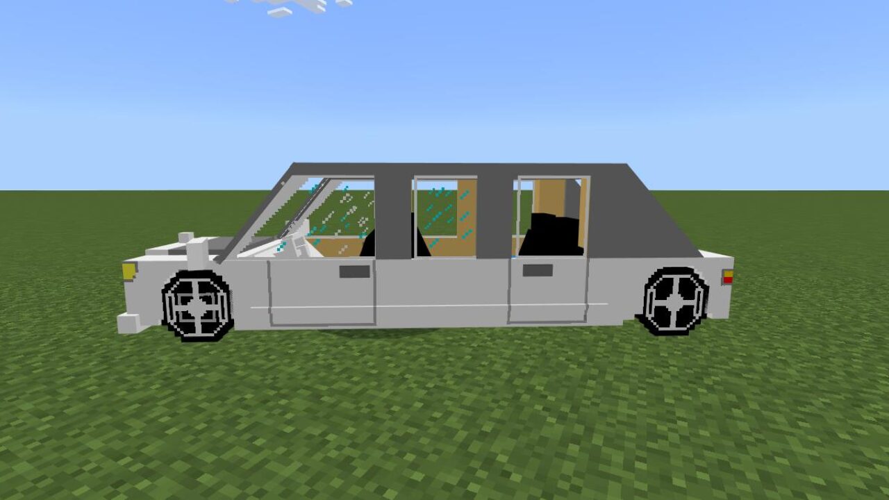 Модель из мода на лимузин вид для Майнкрафт ПЕ