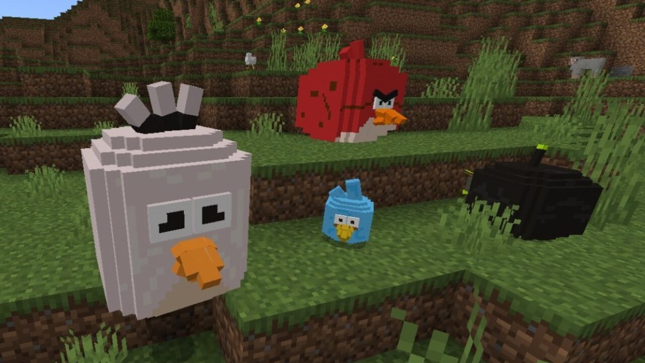 Скачать Мод Angry Birds для Майнкрафт ПЕ