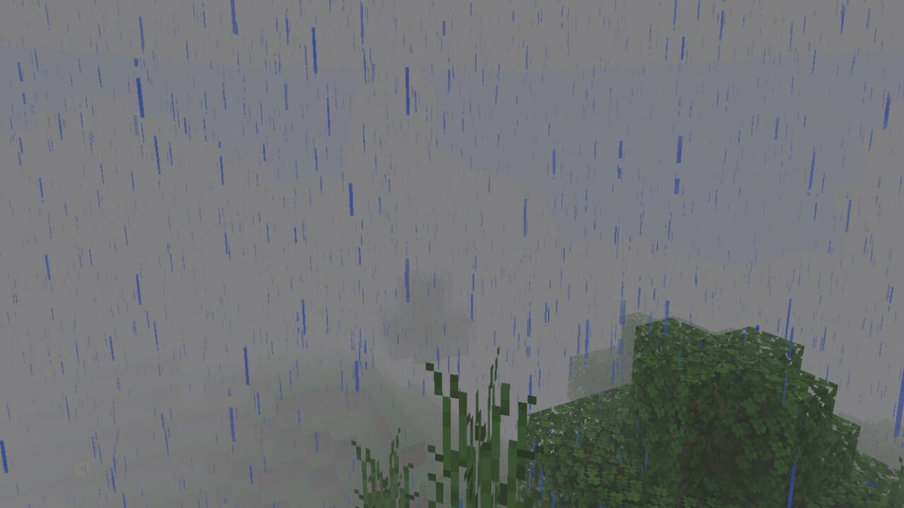 Дождь из Шейдеров на Туман Майнкрафт ПЕ
