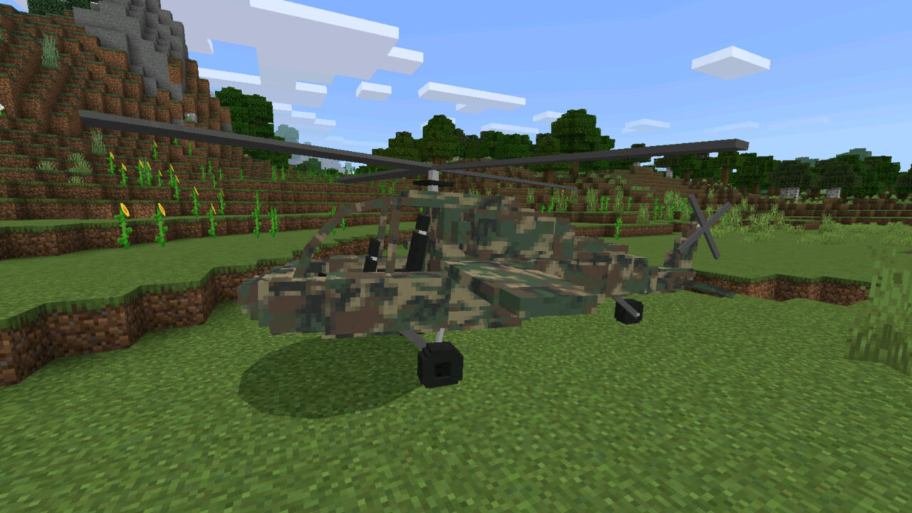 AH-24 из Мода на Военные вертолеты на Minecraft PE