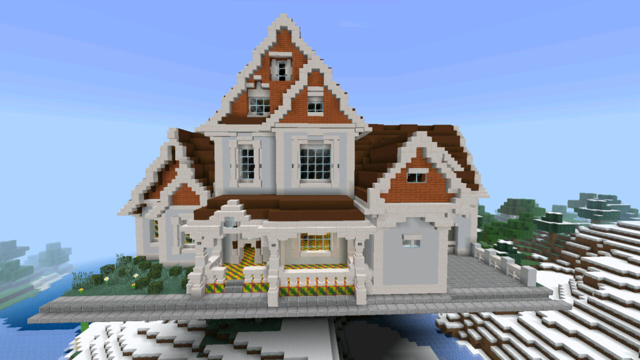 Дом из Мода на Быстрый дом на Minecraft PE