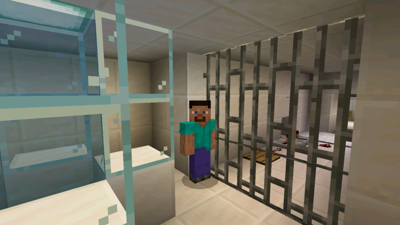 Решетка из Карты на Побег из тюрьмы 2 для Minecraft PE