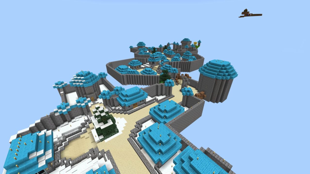 Голубой для Карты на Магический Город на Minecraft PE