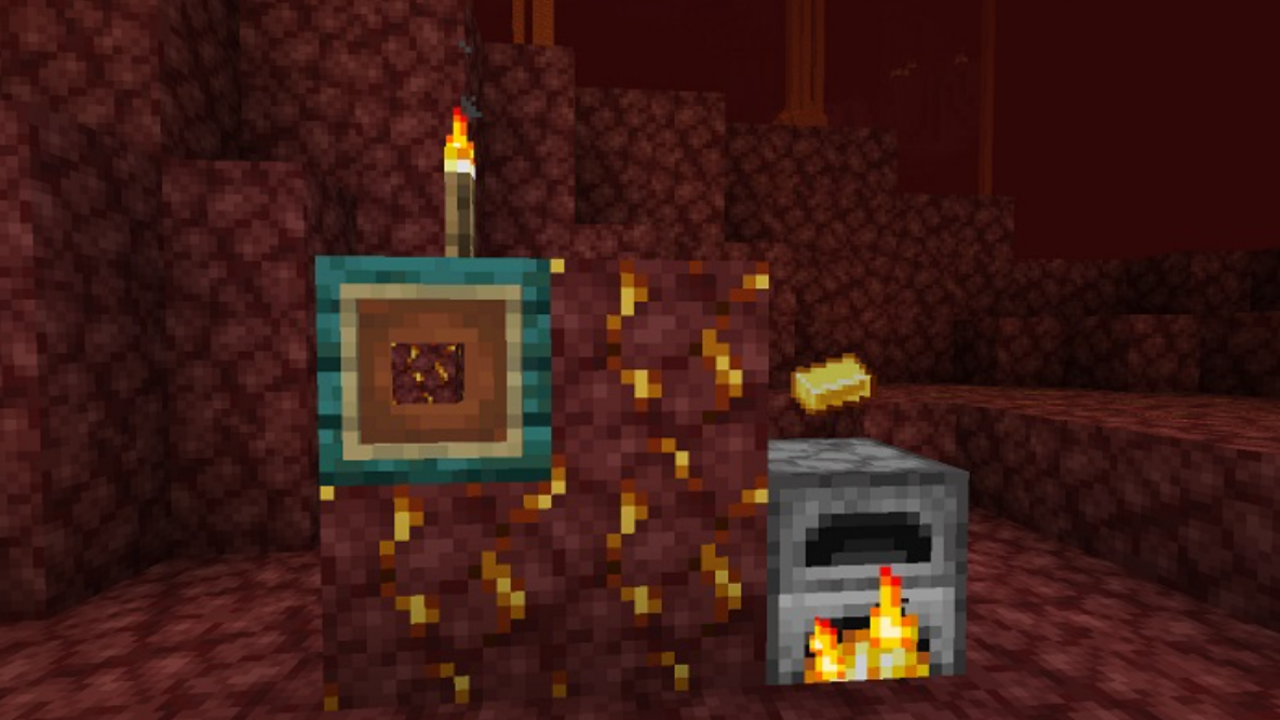 Адская золотая руда в Minecraft!