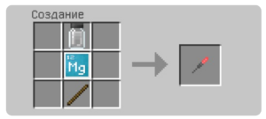 Как сделать бенгальский огонь в Minecraft?