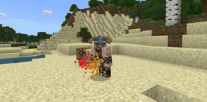 Как сделать бенгальский огонь в Minecraft?