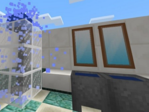 Как создать душ в Minecraft PE.