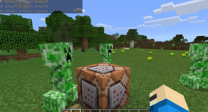 Командный блок в Minecraft PE!