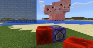 Командный блок в Minecraft PE!