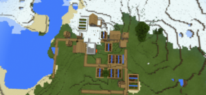 Minecraft PE: Сид с деревней у снежного биома [0.13.X]
