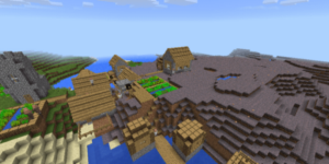 Сид для Minecraft PE: Деревня в грибном биоме [0.13.x]