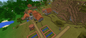 Сид для Minecraft PE: Две деревни в саванне [0.15.0]