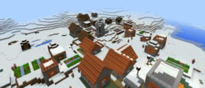 Сид для Minecraft PE: Деревня в снежном биоме [0.15.x]
