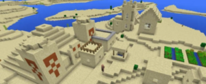 Сид для Minecraft PE: Храм и деревня в пустыне [0.15.x]