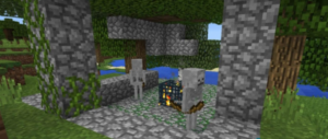 Сид для Minecraft PE: Сокровищница скелетов около спавна [0.15.x]