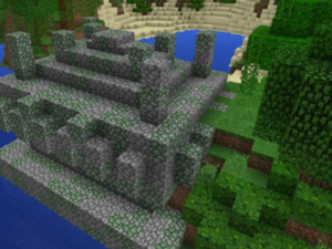 Сид для Minecraft PE: Спаун над храмом в джунглях