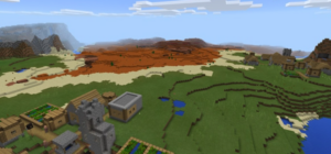 Сид для Minecraft PE: Столовые горы и деревни [1.0/0.16.1]