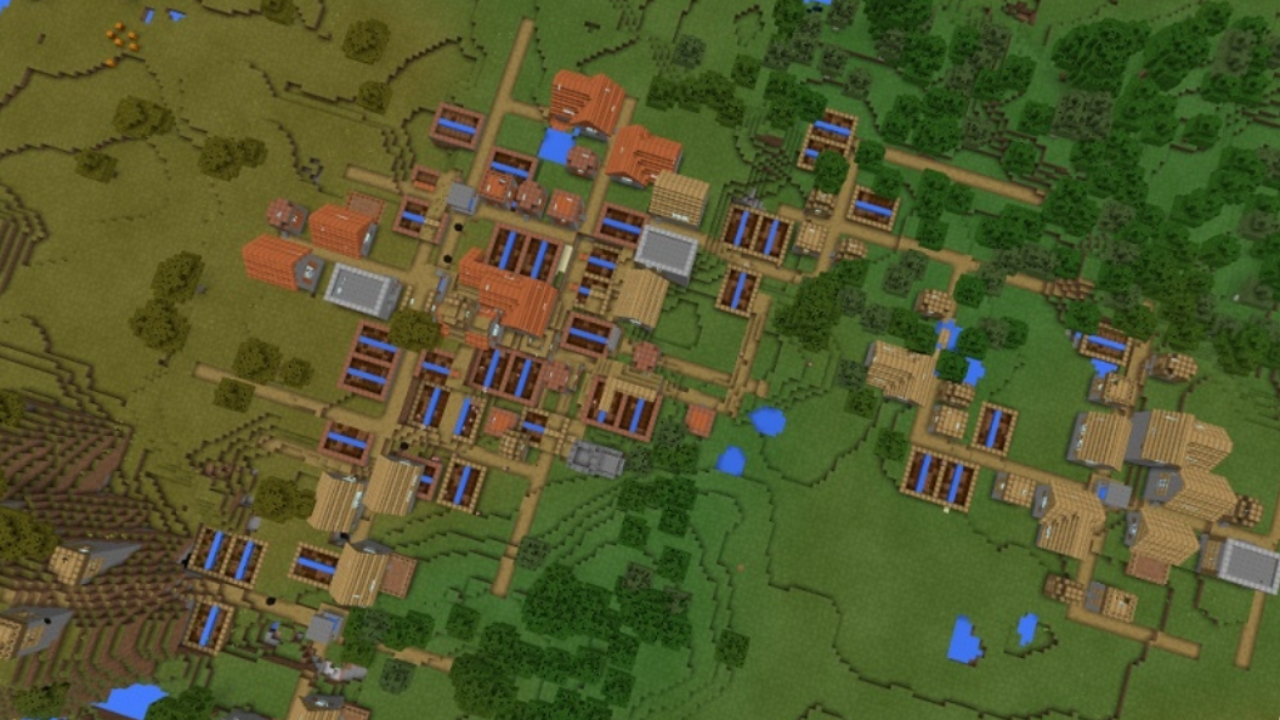 Сид для Minecraft PE: Пять деревень [1.0/0.16.1]
