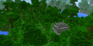 Сид для Minecraft PE: Древний Храм в джунглях возле спауна [1.0/0.16.1]