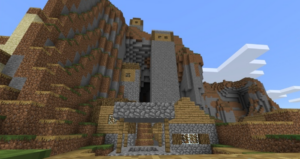 Сид для Minecraft PE: Деревня у утеса [1.1/1.0]
