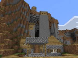 Сид для Minecraft PE: Деревня у утеса [1.1/1.0]