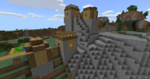 Сид для Minecraft PE: Деревня на горе [1.1/1.0]