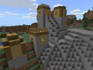Сид для Minecraft PE: Деревня на горе [1.1/1.0]