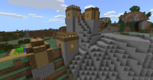 Сид для Minecraft PE: Деревня на горе [1.1/1.0]