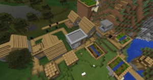 Сид для Minecraft PE: Деревня на горе [1.1/1.0]