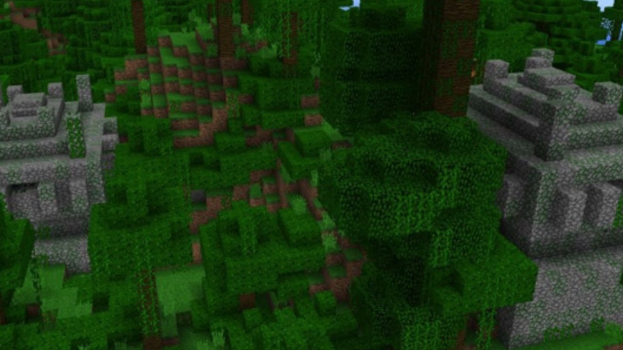 Сид для Minecraft PE: Два храма в джунглях на спавне [1.1/1.0]