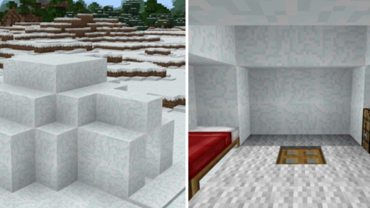 Сид для Minecraft PE: Структура иглу возле спавна 1.1/1.0