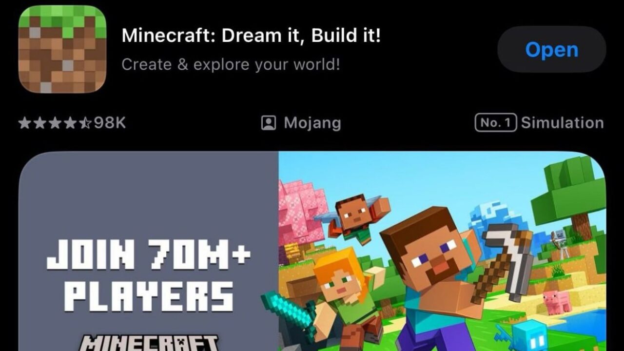 Minecraft PE на iOS: новое название!