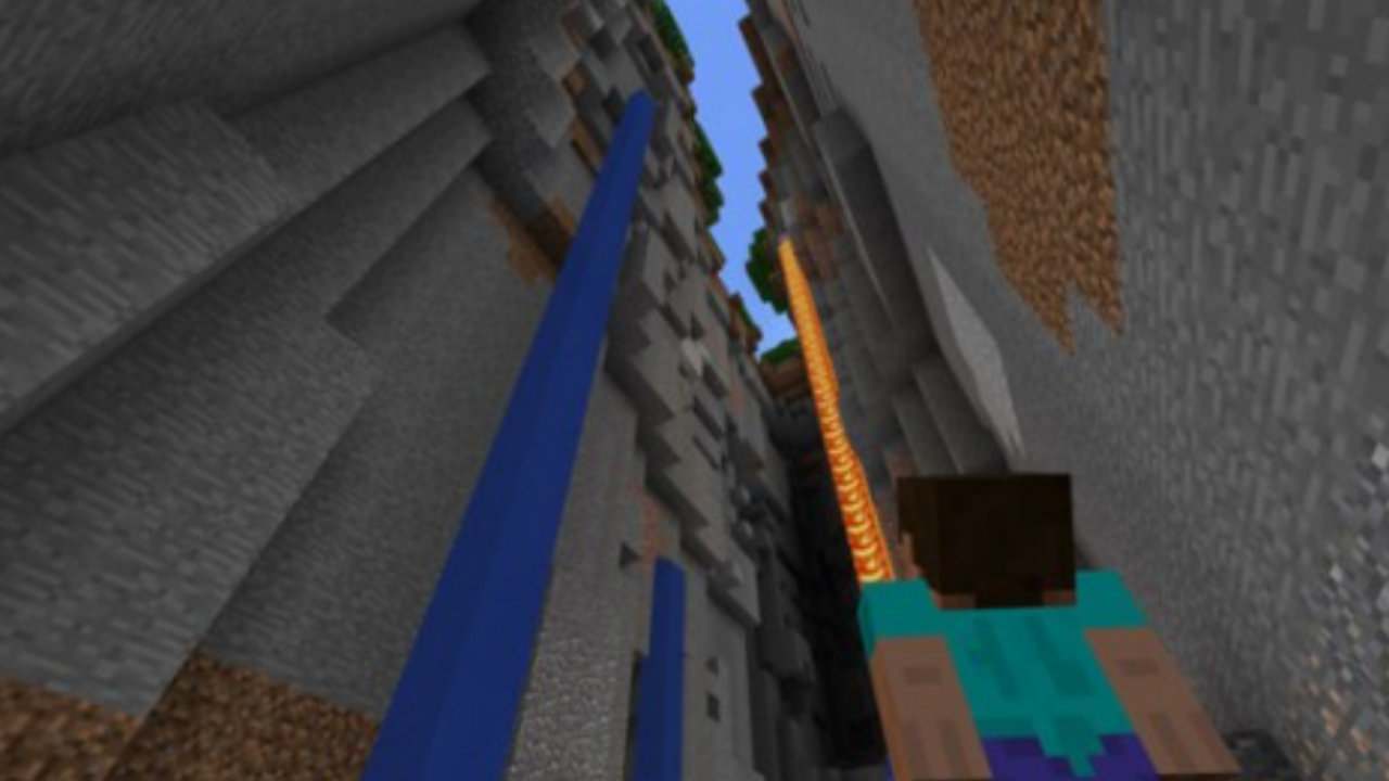 Сид для Minecraft PE: Огромный каньон у спауна [1.2]