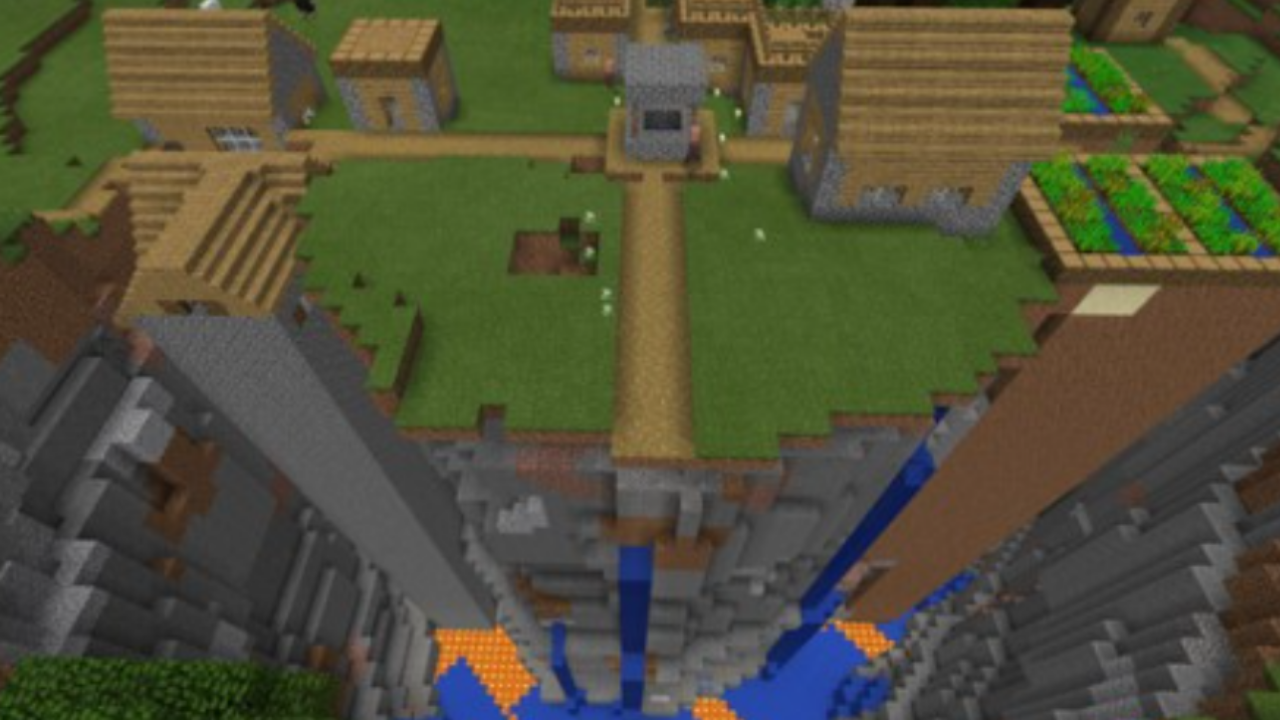 Сид для Minecraft PE: Деревня у каньона [1.2+]