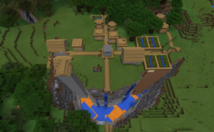 Сид для Minecraft PE: Деревня у каньона [1.2+]