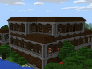 Сид для Minecraft PE: Лесной особняк рядом со спауном [1.1+]
