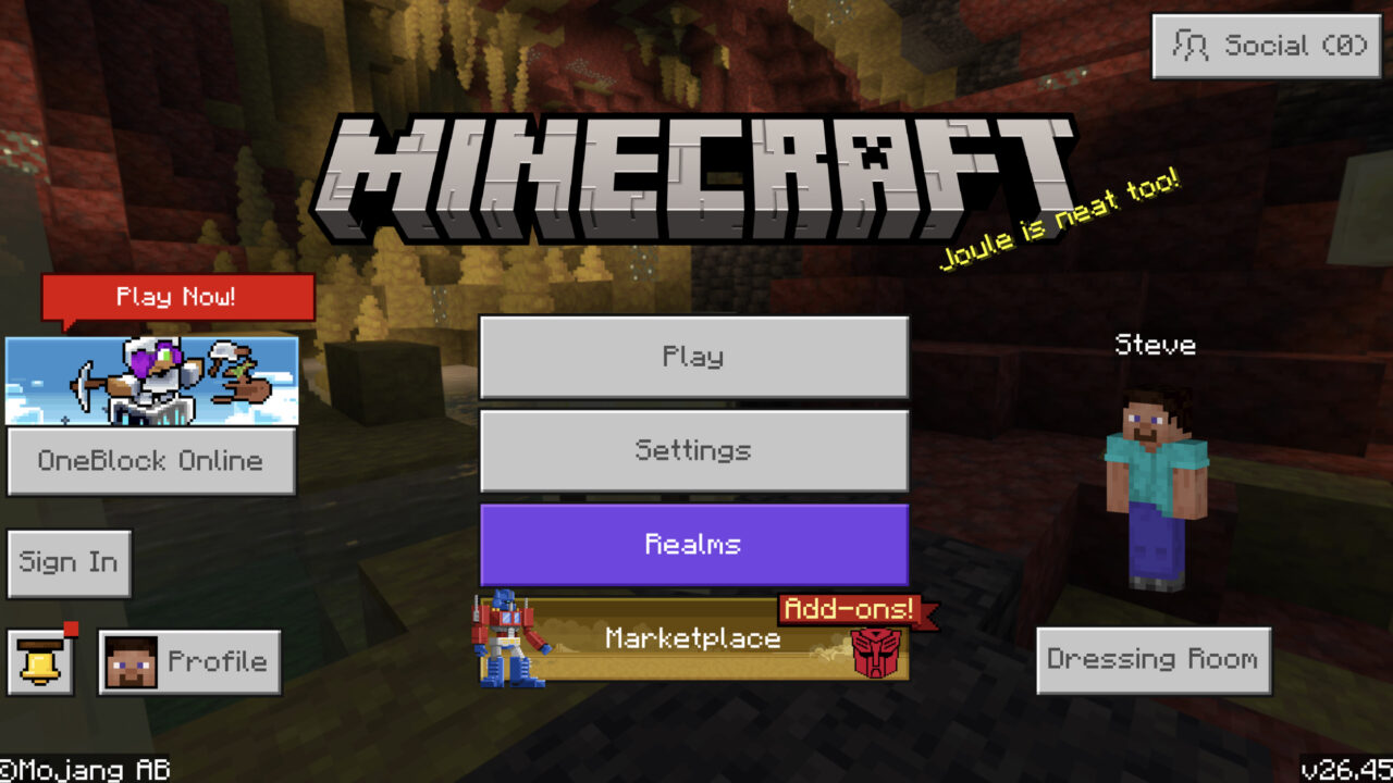 Скачать Minecraft PE 1.26.45