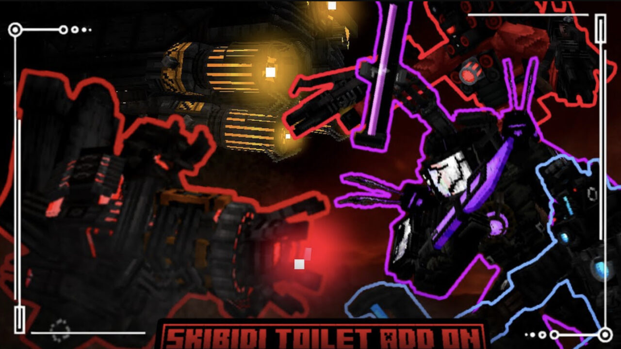 Мод на скибиди туалет для Minecraft PE (SKIBIDI TOILET ADD-ON S25)
