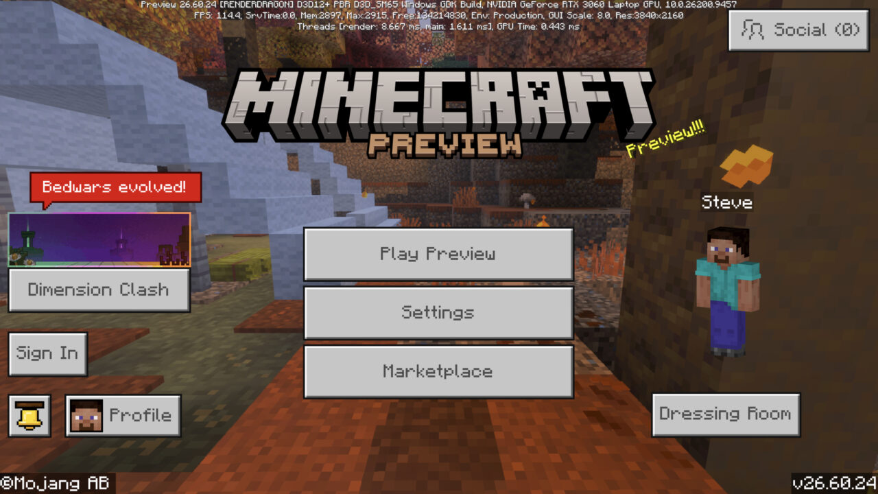 Скачать Minecraft PE 1.26.60.24