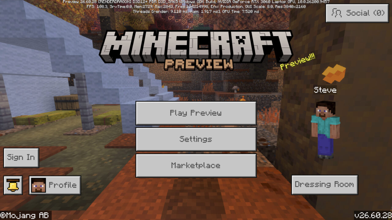 Скачать Minecraft PE 1.26.60.28